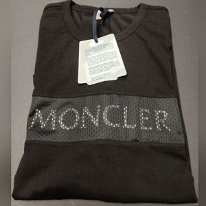 Moncler men's black long sleeve t-shirt size 3xl